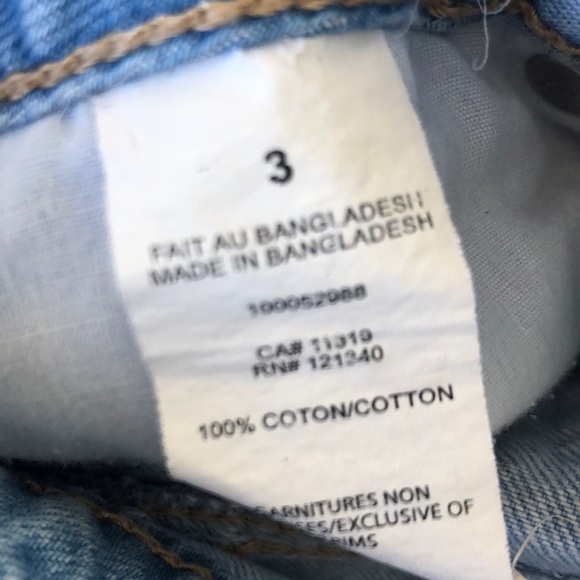 Garage Light Wash High Waist Mom Jean Shorts Sz 3 - Picture 5 of 11